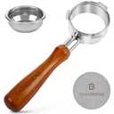 Casabrews 58mm Bottomless Portafilter with 3 Ears, Professional Espresso Portafilter with Filter Basket and Puck Screen, Compatible with CASABREWS Ultra, 5700 Series, 4700Gense and Neutron Pro