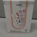 Liene Sticker Paper & Cartridge (Enhanced Adhesion Version) - Includes 2 Ink Cartridge Refills & 72 Sheets of 4x7" Printable Sticker Paper, Dye Sublimation, Compatible Only with Liene PixCut S1