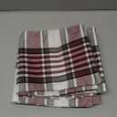 CARRIE HOME Red Christmas Tartan Plaid Pillow Covers 18x18 Set of 2 Farmhouse Buffalo Plaid Red Striped Throw Pillow Cover for Living Room Couch Sofa