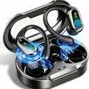 Wireless Earbuds, 2026 Bluetooth 5.4 Headphones Sport, 60Hrs HiFi Stereo Deep Bass Over-Ear buds with ENC Noise Cancelling Mic, IP7 Waterproof & LED Display Earphones with Earhooks for Workout/Running (Victory Black)