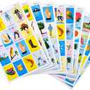 Loteria Authentic Mexican Game, Bingo Game with Colorful Illustrated Cards, Don Clemente Brand (10 Tablas (10 Boards))
