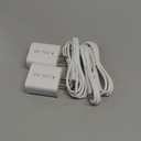 2-Pack 40W Fast Charger,2 Pack USB-C and 2 Pack Type C-C Fast Charging Cable,4-Port PD Power Adapter for iPhone 17/Pro/Pro Max/17 Air/ 16 Series/15 Series,iPad,AirPods,Watch,Samsung and More