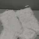 AOGU 3 Pack 18 Inch Snowy White Christmas Stockings Faux Fur Xmas Christmas Stockings Hanging Ornaments Candy Gift Bags for Christmas Decorations