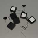 6.5 Ft Retractable Remote Control Safety Lock Tether, Remote Control Leash with Adjustable Lock Strap for TV Remotes, Game Controllers, and Tablets - Perfect for Showrooms (Pack of 6)