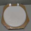 Bemis 400TTA Economy Durable Wood Toilet Seat, Made in USA, Round, White