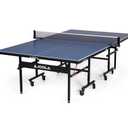JOOLA Inside Professional MDF Indoor Ping Pong Table with Quick Clamp Table Tennis Net and Post Set - 10 Minute Easy Assembly - Tournament Quality - Foldable with Single Player Playback Mode