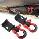 Tacoma Front Tow Hook Mounting Bracket With 3/4 D Ring Shackle Demon Hook Brackets Compatible With Toyota Tacoma 2009-2023