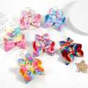 3PCS Hair Bows for Girls Hand-made Colorful Grosgrain Ribbon Hair Bows Alligator Clips Hair Accessories Barrettes for Little Teen Toddler Girls Kids (Rose Unicorn)
