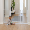 Toddleroo by North States StepSafe Extra-Wide Auto-Close Gate White