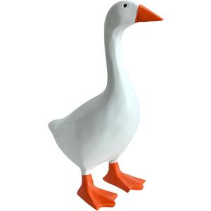 Desk Goose 7 Inch Desktop Goose Statue Funny Goose Figurine for Office Table or Home Decorations Idea