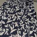 GRACE KARIN Women's 2026 Summer Wide Leg Palazzo Pants Elastic High Waisted Boho Casual Flowy Beach Pants with Pockets (Medium, Navy Floral)