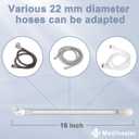 2 Packs Replacement Tube for Airfit N20,FSA HSA Eligible, Replacement Short Tube Compatible with N20, Great Value CPAP Supplies by Medihealer.