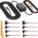 Dash Cam Hard Wire Kit for IIWEY N5/N5 PRO/N7/C3 PRO/C4 PRO/Q7 Model, 4 Meter Dashboard Camera Car Charger Cable Kit, 12V- 24V to 5V,3A Power Adapter with LP/Mini/ATO/Micro2 Fuse for Dash Cam