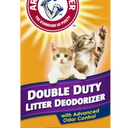 ARM & HAMMER Double Duty Cat Litter Deodorizer and Pet Odor Eliminator, 33 oz Box, Pack of 6 