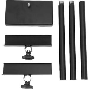 AUNMAS Adjustable Tabletop Easel Stand for Picture up to 29.7in Height 1.5in Depth Iron Picture Frame Stand to Display Art, Signs, Photos, Canvases