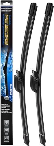 2 x OEM Quality Wiper Blades for 2003-2009 Mercedes-Benz C CLK Class CLK320 CLK500 CLK55 C230 C240 C280 C350, OE Genuine Style (22" + 22" Front Wiper Blades)