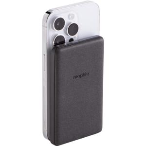mophie Snap+ Juice Pack Mini - Wireless Portable Magnetic Charger with 5000 mAh Internal Battery, Compatible with MagSafe & Qi-Enabled Smartphones, Works with Apple, Samsung, and Google Phones, Black