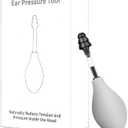 Ear Pain Relief Tool, Natural Ear Pressure Relief Device, Instant & Sustained Relief Migraine Ear, Instant Migraine and Headache Alleviation Through Targeted Inner Ear Stimulation (Single-Cap, Gray)