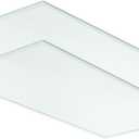 Lithonia Lighting CPX 2X4 ALO8 SWW7 CP2 LED 2 ft. x 4 ft. Flat Panel Ceiling Light for Shop Lighting Home Improvement, Adjustable Light Output 3800-6200 Lumens, 3500K-5000K Switchable CCT, 2-Pack