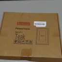 Fun Memories 8x10 Picture Frame, Natural Solid Teak Wood Photo Frame with HD Tempered Glass, Modern Simple 8x10 Wooden Frame Matted to 5x7, Wall or Tabletop Display