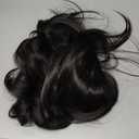 Mullet Wig for Women Black 80s Costumes Fancy Party Accessory Cosplay Hair Wig (Black)