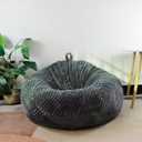 Bean Bag Cover No Filler Stuffed Animal Storage Bean Bag Cover 3 feet | Bean Bag Covers,Chair COVER ONLY, Cozy Feel, Home Organization, Large, Durable Zipper,for Adults Teens, Machine Washable