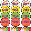 ArtCreativity Folding Pocket Frisbee Set -12 Pack - Foldable Frisbees for Kids and Adults - Summer Vacation Essentials - Summer Outdoor Toys for Kids - Fun Birthday Party Favors for Boys and Girls