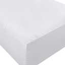1Pc Fitted Bottom Sheet Split King - Premium 500 Thread Count 100% Egyptian Cotton Sateen Weave, With Elastic All Around - Fits Mattress Upto 8" - 12" inches - (Split King, White)