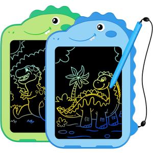 2 Pack LCD Writing Tablet for Kids, 6.5 Inch Colorful Doodle Board Drawing Tablet, Educational Kid Toys, Doodle Pad Dinosaur Toys for 3 4 5 6 7 8 Year Old Boys Girls