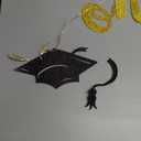 One Degree Hotter Banner, Congrats Grad/You Did It/Congratulations Sign, 2025 College/Universary Bachelor/Master/Doctor Graduation Party Decorations Supplies, Gold Glitter
