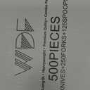 WDF300 Pieces Gold Plastic Silverware - Heavy Duty Disposable Cutlery Set Plastic Gold Silverware Set Includes 100 Forks, 100 Spoons, 100 Knives for Party Baby Shower Wedding Spring