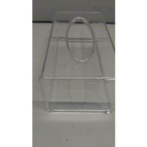 Alipis Acrylic Clear Tissue Box, Rectangular Paper Tissue Dispenser Napkin Storage Holder Dryer Sheet Container Case