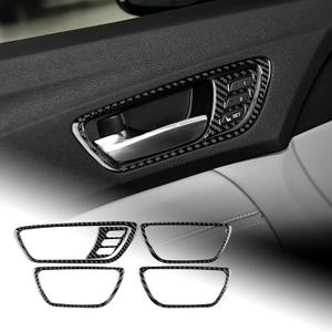 AIRSPEED for Acura TLX 2015-2020 Carbon Fiber Door Handle Frame Cover Center Console Carbon Fiber Interior Trim Accessories, Black
