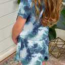 Dokotoo Girl's Summer Cute T-Shirt and Shorts Set with Side Pockets (L)