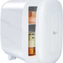 CAYNEL Mini Fridge Portable Thermoelectric 4L/6 Can AC/DC Cooler and Warmer for Skincare,Food,Beverage,Beauty & Makeup small Feidge for Bedroom,Car and Office (White)