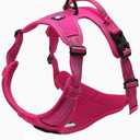 TRUE LOVE Adjustable No-Pull Dog Harness Reflective Pup Vest Harnesses Comfortable Control Brilliant Colors Truelove TLH5651(Fushcia,L)