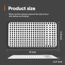Moryimi Large White Silicone Sink Mat and Protector With Cutout Drain Holes for Kitchen Farmhouse Stainless Steel Ceramic Sinks 25"x13"