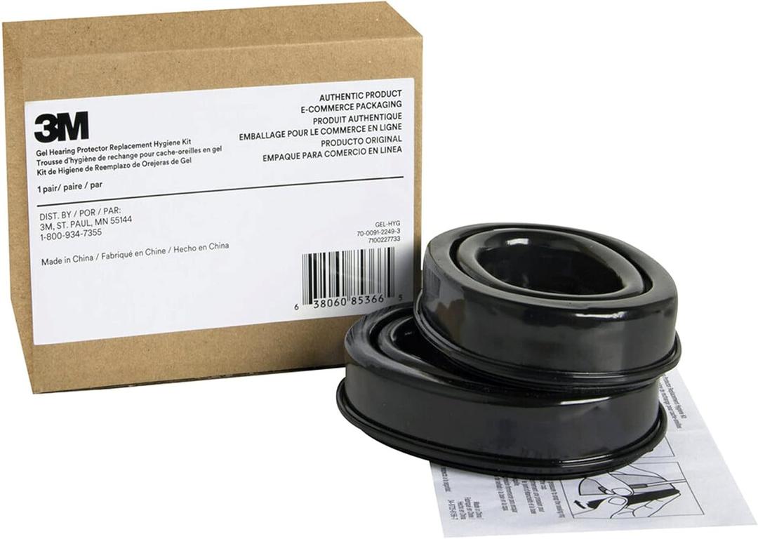 3M Gel Hearing Protector Replacement, 1 Pair Premium Gel Cushions, Super-Soft & Conformable, Designed For WorkTunes (90543, 90544) and Peltor Sport (TAC300, TAC500, 97040, 97041, 97042, 90565, 90566)