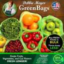 Debbie Meyer GreenBags, 40-Pack (16M, 16L, 8XL), Reusable Food Storage Bags