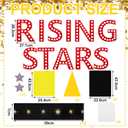 Tenceur 55 Pcs Movie Star Bulletin Board Set End of The Year Rising Stars Picture Frame Bulletin Board Grad Paper Cutouts for Class of 2026 School Classroom Blackboard Chalkboard Wall Decoration