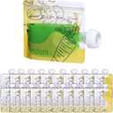 20 Pack Reusable Baby Food Pouches for Toddlers, Refillable Squeeze Pouch for Applesauce Yogurt Homemade Organic Puree Juice Snack for Baby Kids Students, Storage Containers, BPA Free, 5oz (Yellow)