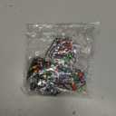 JOYIN 4 Pcs Christmas LED Mini Bulb Necklaces, Xmas Necklace with 26 Bulb Beads & 8 Lightup Beads with 3 Lighting, Light Up Necklaces for Sweater New Year Women Men Family Party Supplies