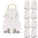 Cheerland Sheep Party Favor Bag Easter Lamb Baby Shower Decorations Sheep Gift Bag Little Farm Animal Goodie Treat Bags Lamb Barnyard Party Supplies Cute Goat Animal Shaped Party for Birthday 8 Pcs