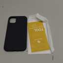 Miracase Designed for iPhone 11 Phone Case, with Screen Protector, Liquid Silicone Gel Rubber Full Body Drop Protection Shockproof Cover Phone Case for iPhone 11 6.1 inch, Black