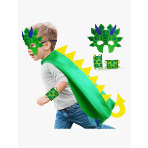 iROLEWIN Dinosaur-Costume for Kids Dragon Cape Mask as Boys Girls Dino Dress-Up Clothes for Play Toys Birthday Party Gifts 3-10 Years