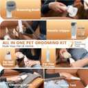 Dog Grooming Vacuum and Kit, Clipper Nail Trimmer Grinder, 2.5L Dust Cup 7 Grooming Tools 11000Pa Pet Vacuum for Shedding Grooming, Dog Hair Vacuum, Home Cleaning, PG50 Plus (Gray)