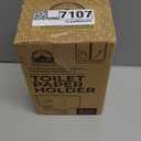 Modern Toilet Paper Holder with Storage Drawers - Toilet Paper and Wipes Holder for Bathroom - Aluminum TP Holder with Shelf and Drawers - Adhesive or Wall Screw Mounting - (Black/Black Knobs)