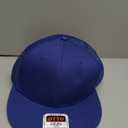 OTTO SNAP Cotton Twill Round Flat Visor 6 Panel Mesh Back Trucker Snapback (One Size, Royal)