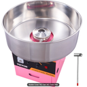 VEVOR Electric Cotton Candy Machine, 1000W Candy Floss Maker, Commercial Cotton Candy Machine with Stainless Steel Bowl, Sugar Scoop, and Drawer, Perfect for Home Kids Birthday, Family Party Pink
