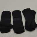 Hylaea No Show Running Athletic Anti-Blister Wicking Coolmax Socks, Seamless Anti-odor (Large, 3 Pairs Black)